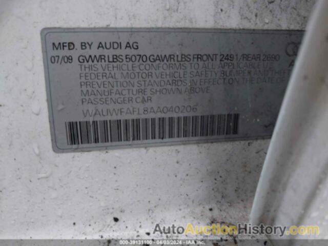 AUDI A4 2.0T PREMIUM, WAUWFAFL8AA040206