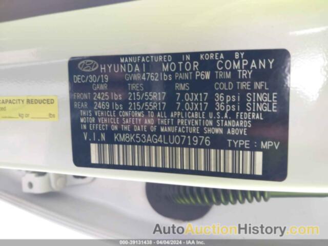 HYUNDAI KONA ELECTRIC ULTIMATE, KM8K53AG4LU071976