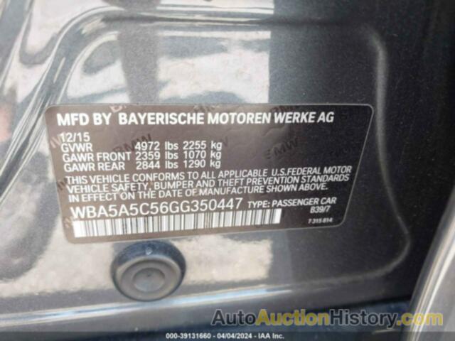 BMW 528I, WBA5A5C56GG350447