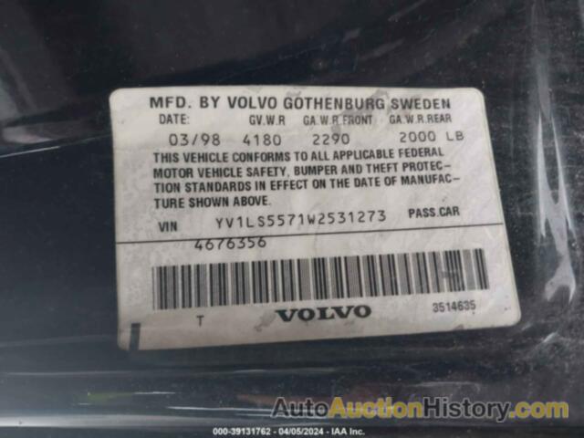 VOLVO S70 GTAS/GTMS, YV1LS5571W2531273
