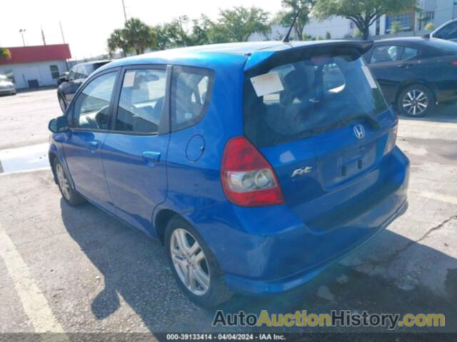 HONDA FIT SPORT, JHMGD38687S027716