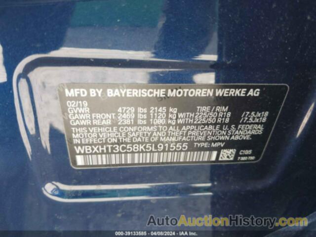 BMW X1 XDRIVE28I, WBXHT3C58K5L91555
