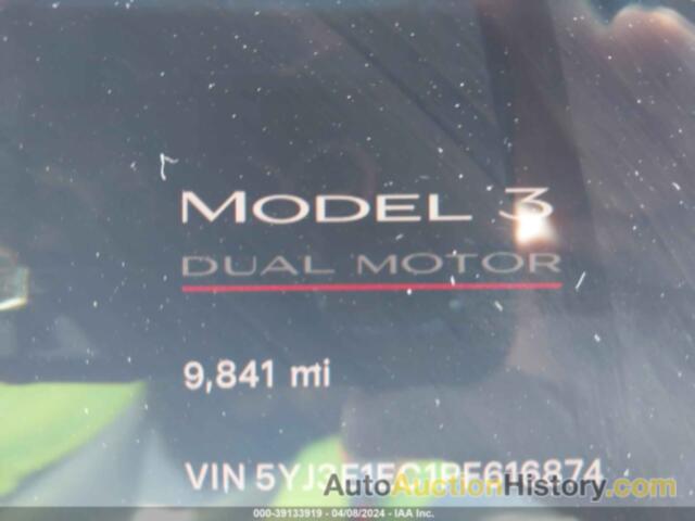 TESLA MODEL 3 PERFORMANCE DUAL MOTOR ALL-WHEEL DRIVE, 5YJ3E1EC1PF616874