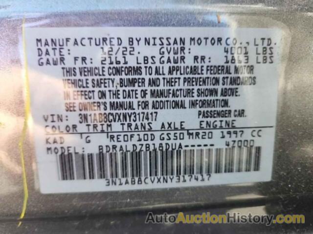 NISSAN SENTRA SV, 3N1AB8CVXNY317417