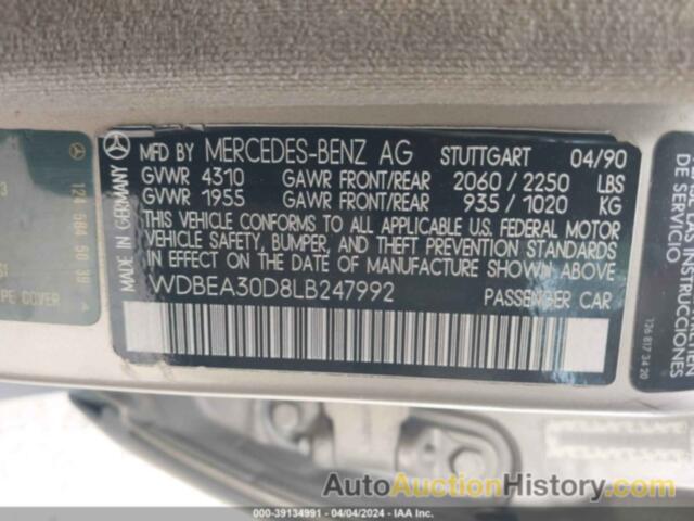 MERCEDES-BENZ 300 E, WDBEA30D8LB247992