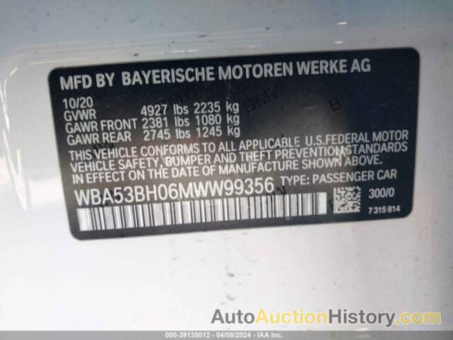 BMW 530 I, WBA53BH06MWW99356