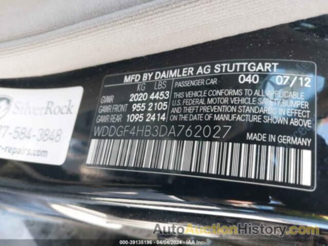 MERCEDES-BENZ C 250 LUXURY/SPORT, WDDGF4HB3DA762027