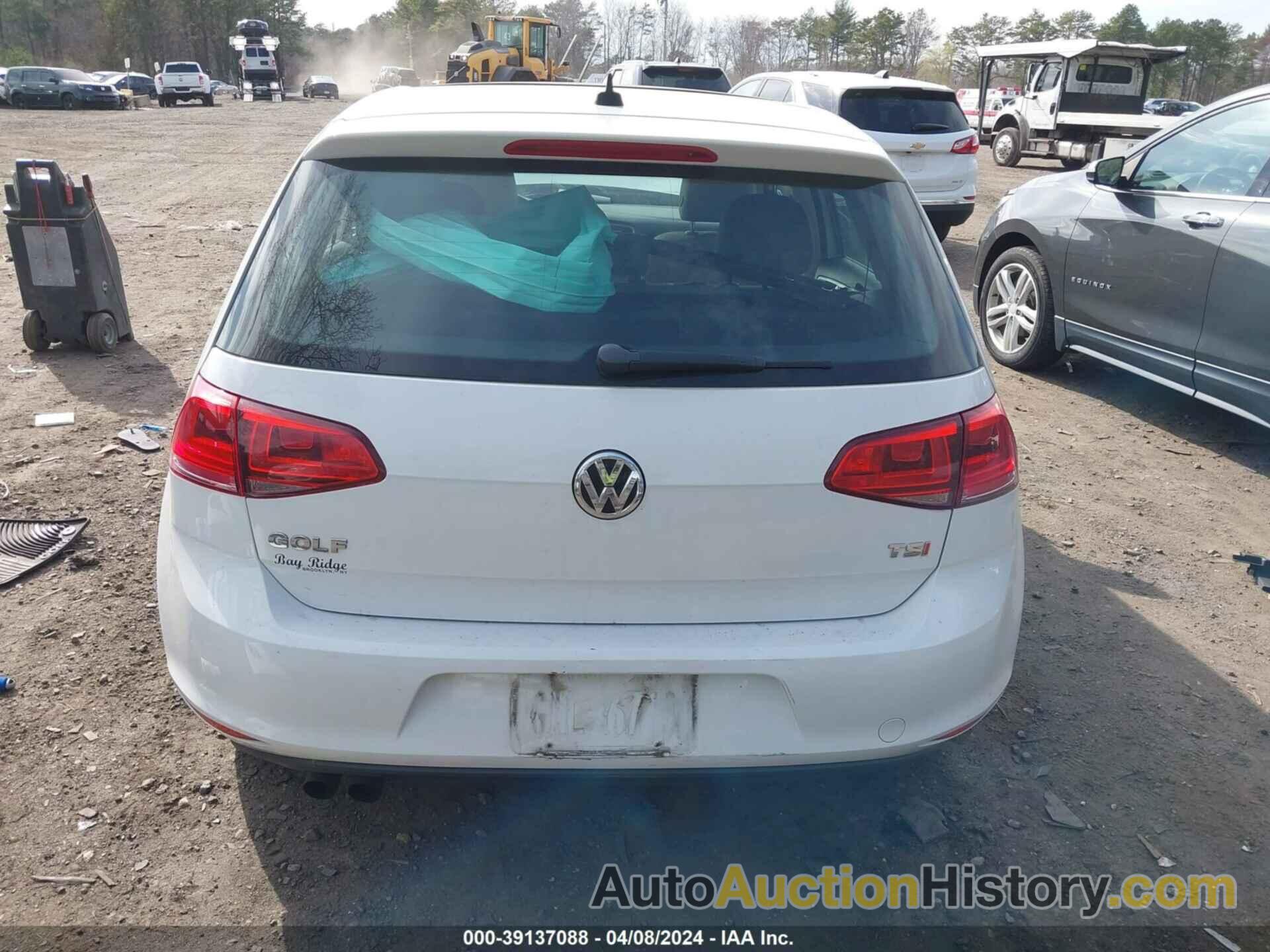 VOLKSWAGEN GOLF TSI S 4-DOOR, 3VW217AU3GM046054