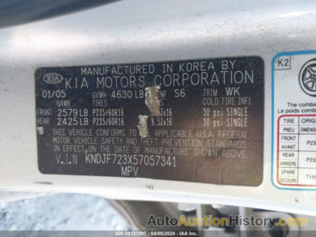 KIA NEW SPORTAGE, KNDJF723X57057341