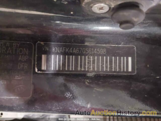 KIA FORTE LX, KNAFK4A67G5614598