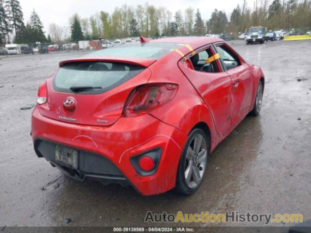 HYUNDAI VELOSTER TURBO W/BLACK, KMHTC6AEXEU186305