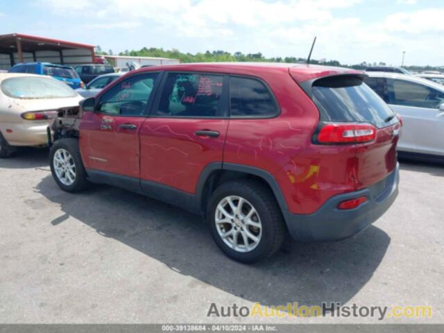 JEEP CHEROKEE SPORT FWD, 1C4PJLAB7HD218857