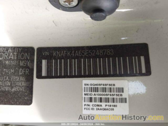 KIA FORTE LX, KNAFK4A65E5248783