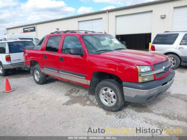 CHEVROLET AVALANCHE 1500, 3GNEK12T54G296042