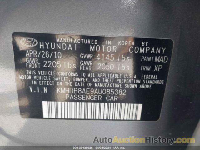 HYUNDAI ELANTRA TOURING GLS, KMHDB8AE9AU085382