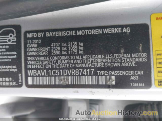 BMW X1 XDRIVE28I, WBAVL1C51DVR87417