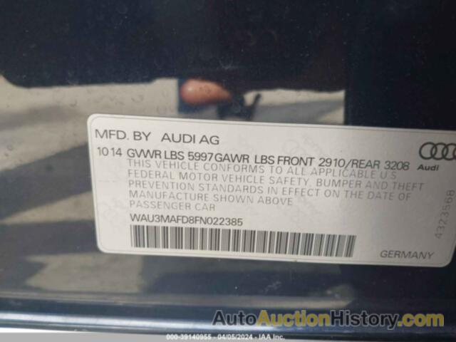 AUDI A8 L 3.0 TDI, WAU3MAFD8FN022385