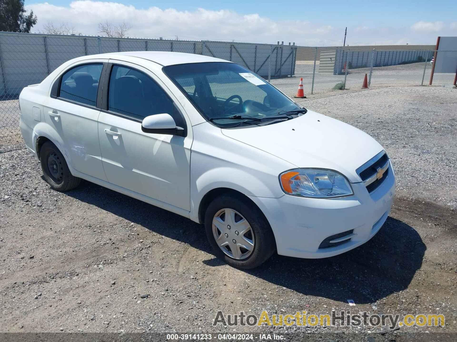 CHEVROLET AVEO LT, KL1TD5DE6AB105756