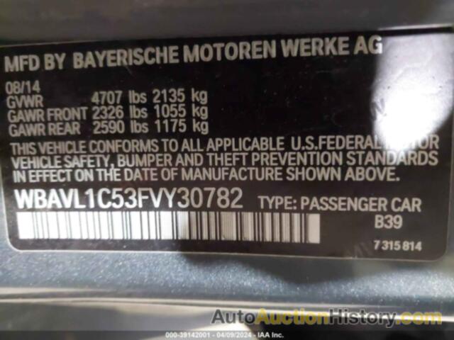 BMW X1 XDRIVE28I, WBAVL1C53FVY30782