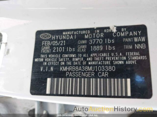 HYUNDAI VENUE SE, KMHRB8A38MU103380