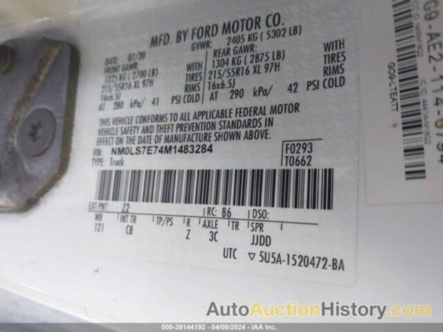 FORD TRANSIT CONNECT XL, NM0LS7E74M1483284