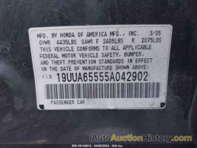 ACURA TL, 19UUA65555A042902