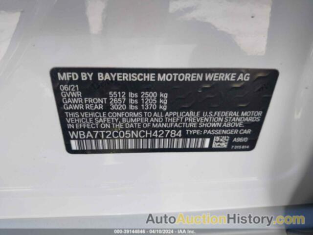 BMW 740 I, WBA7T2C05NCH42784