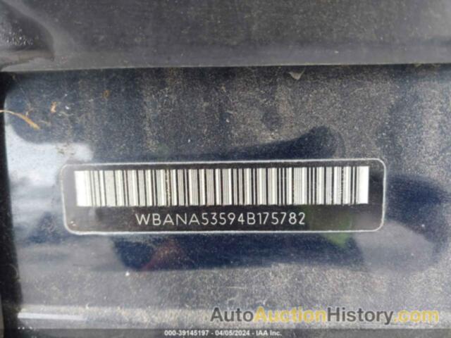 BMW 525I, WBANA53594B175782