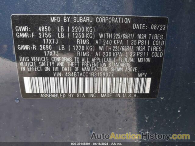 SUBARU OUTBACK PREMIUM, 4S4BTACC1R3159077