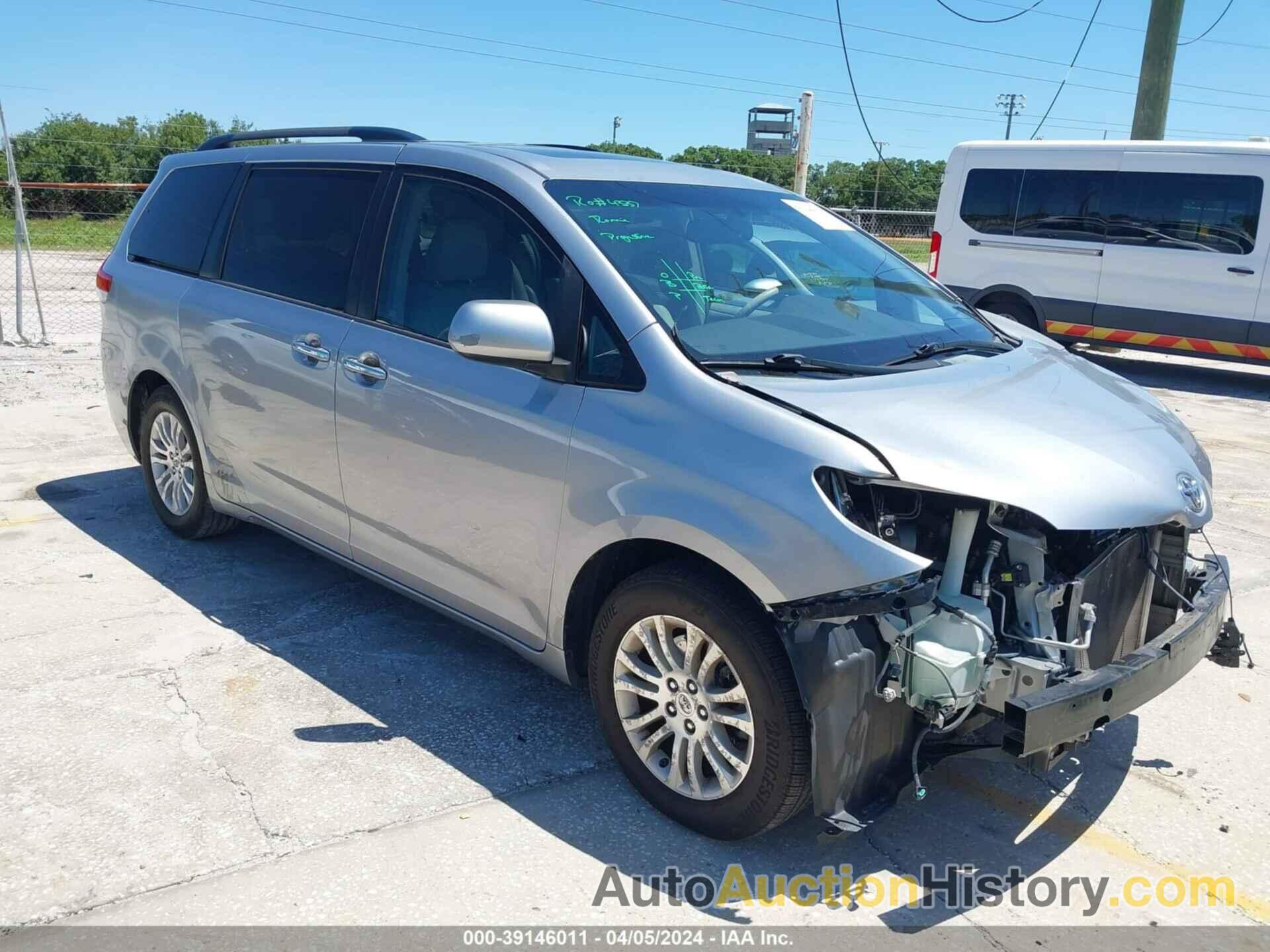 TOYOTA SIENNA XLE V6 8 PASSENGER, 5TDYK3DC7DS291294