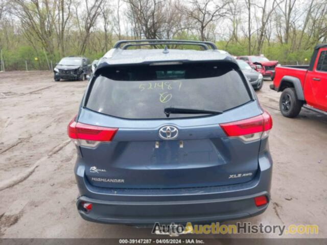 TOYOTA HIGHLANDER XLE, 5TDJZRFHXHS521487