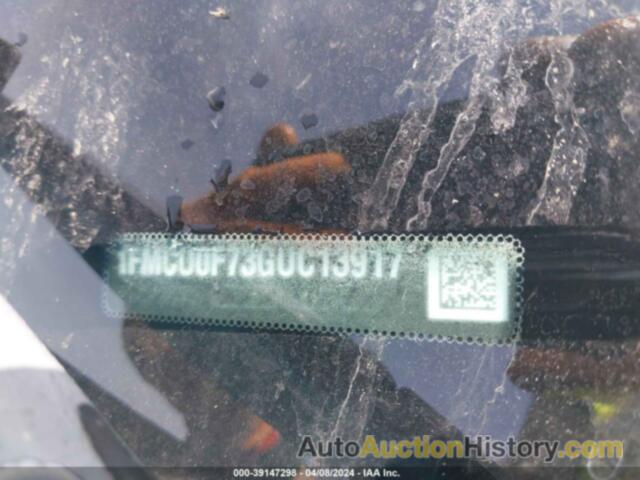 FORD ESCAPE S, 1FMCU0F73GUC13917