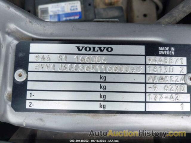 VOLVO 940, YV1JS8836R1166004