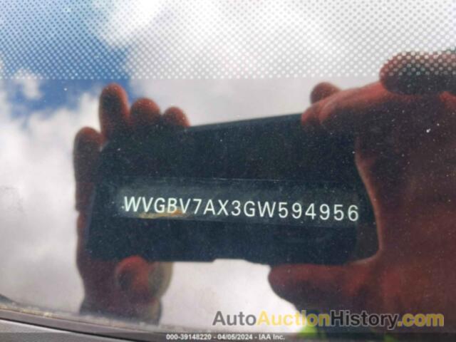 VOLKSWAGEN TIGUAN S, WVGBV7AX3GW594956