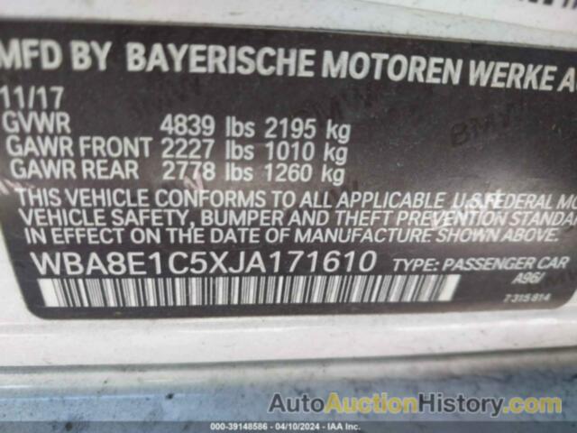 BMW 330E, WBA8E1C5XJA171610