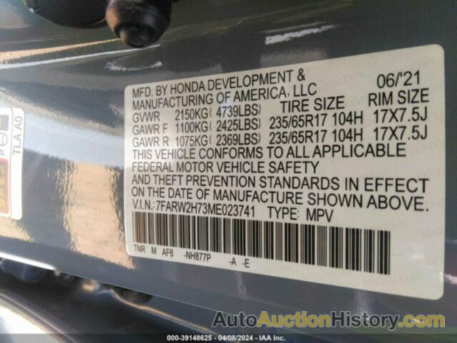 HONDA CR-V AWD SPECIAL EDITION, 7FARW2H73ME023741