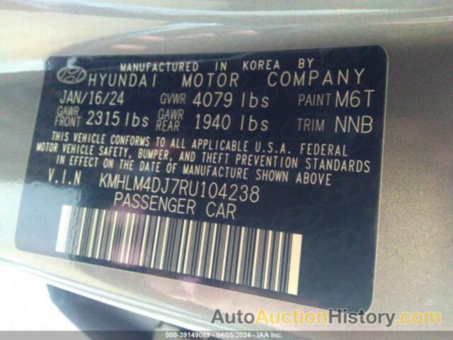 HYUNDAI ELANTRA HYBRID BLUE, KMHLM4DJ7RU104238