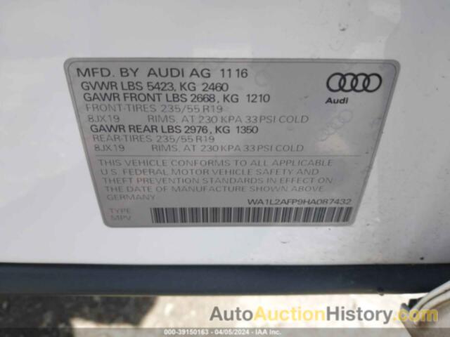 AUDI Q5 2.0T PREMIUM, WA1L2AFP9HA087432