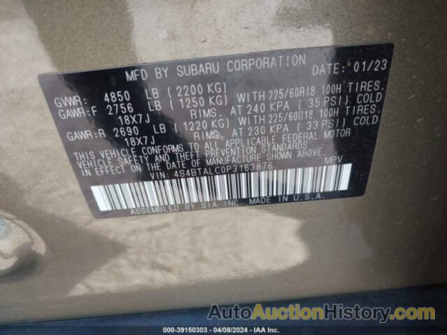 SUBARU OUTBACK ONYX EDITION, 4S4BTALC0P3163876