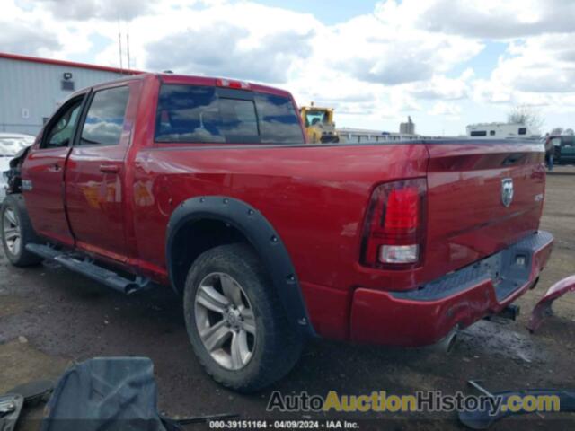 RAM 1500 SPORT, 1C6RR7UT4DS667665