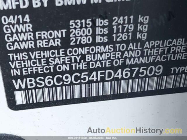 BMW M6 GRAN COUPE, WBS6C9C54FD467509