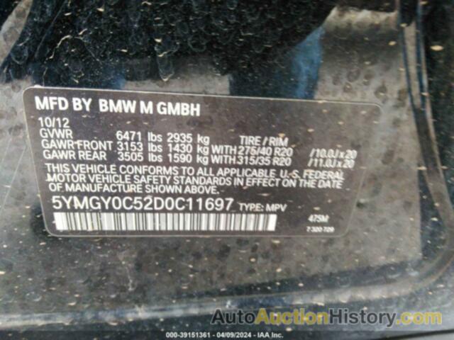 BMW X5 M, 5YMGY0C52D0C11697