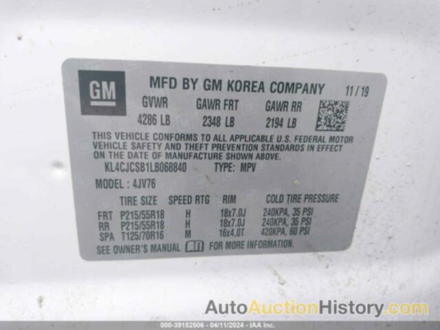 BUICK ENCORE FWD ESSENCE, KL4CJCSB1LB068840