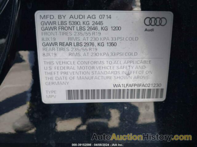 AUDI Q5 PREMIUM PLUS, WA1LFAFP6FA021230