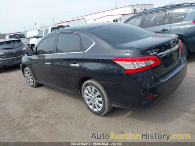 NISSAN SENTRA S, 3N1AB7AP3EL679309