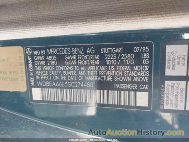 MERCEDES-BENZ E 320, WDBEA66E3SC274480