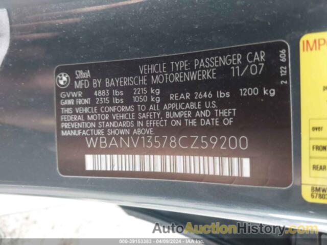 BMW 528XI, WBANV13578CZ59200