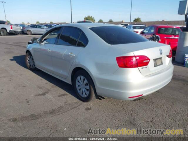 VOLKSWAGEN JETTA 2.0L S, 3VW2K7AJ4CM308547