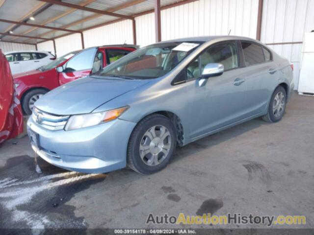 HONDA CIVIC HYBRID HYBRID L, JHMFB4F38CS007282