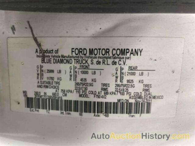 FORD F-750 XL/XLT, 3FRWF7FC0BV091416